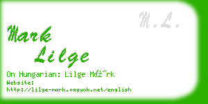 mark lilge business card